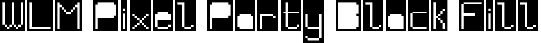 WLM Pixel Party Black Fill font - Black Fill.ttf