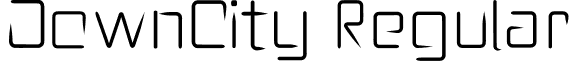 DownCity Regular font - DownCity-Regular.otf