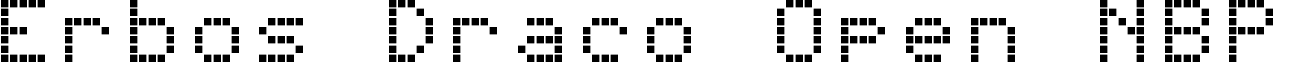 Erbos Draco Open NBP font - erbos_draco_open_nbp.ttf