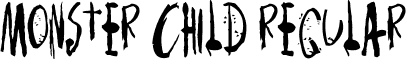 Monster Child Regular font - Monsterchild.ttf