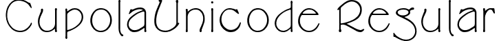 CupolaUnicode Regular font - CUPOU___.TTF