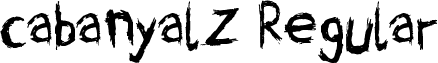 cabanyalZ Regular font - Cabanyal-Z.ttf