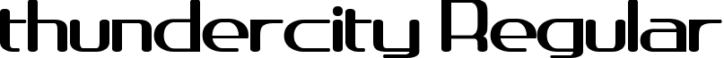 thundercity Regular font - THUNDERC.TTF