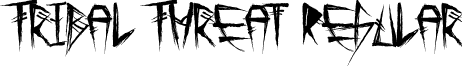 Tribal Threat Regular font - Tribal Threat.otf