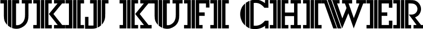 UKIJ Kufi Chiwer font - UKIJKuChi.ttf