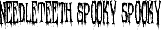 Needleteeth Spooky Spooky font - Needleteeth Spooky.ttf