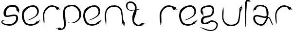 Serpent Regular font - Serpent-Regular.ttf