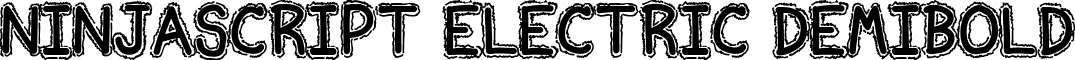 Ninjascript Electric DemiBold font - nvscript_edb.ttf