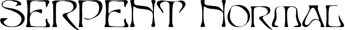 SERPENT Normal font - serpent.ttf