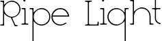 Ripe Light font - ripelight.otf