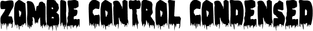 Zombie Control Condensed font - zombiecontrolcond.ttf