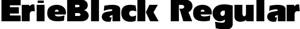 Erie-Black Regular font - unicode.erieblac.ttf