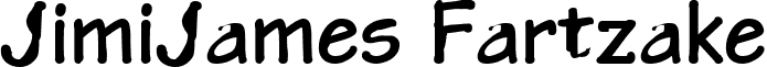 JimiJames Fartzake font - JimiJames-Fartzake.ttf