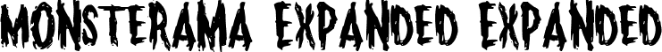 Monsterama Expanded Expanded font - monsteramaexpand.ttf