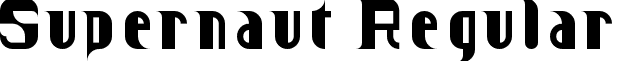 Supernaut Regular font - supernaut.ttf