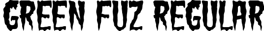 Green Fuz Regular font - GREENFUZ.TTF