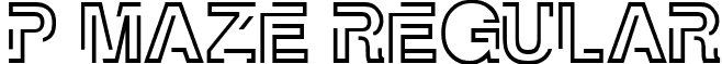 P Maze Regular font - PMAZE_font_by_dree23km.ttf