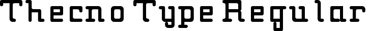 Thecno Type Regular font - thecno_type.ttf
