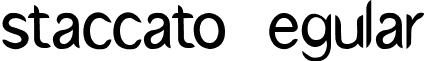 staccato Regular font - staccato_ttf_download_by_protofonts.ttf