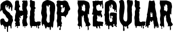 Shlop Regular font - shlop rg.ttf