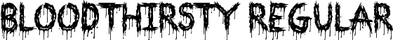 Bloodthirsty Regular font - Bloodthirsty.ttf