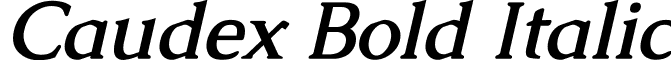 Caudex Bold Italic font - Caudex-BoldItalic.ttf