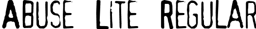 Abuse Lite Regular font - ABUSL___.TTF