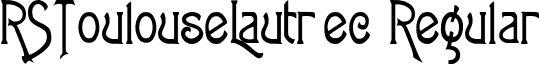 RSToulouseLautrec Regular font - rstoulou.ttf