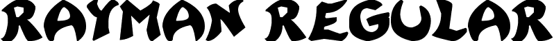 Rayman Regular font - Rayman.ttf