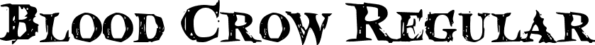 Blood Crow Regular font - bloodcrow.ttf