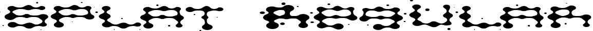 splat Regular font - splat.ttf