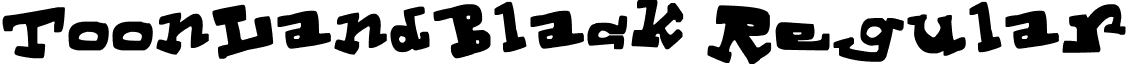 ToonLandBlack Regular font - ToonLandBlack.ttf