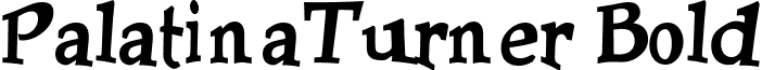 PalatinaTurner Bold font - PALATB__.TTF