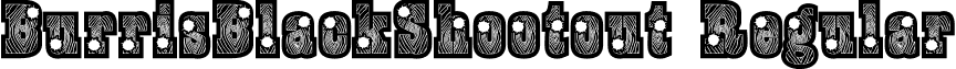 BurrisBlackShootout Regular font - BurrisBlackShootout.ttf