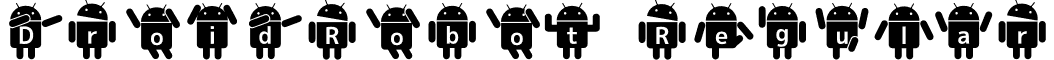 DroidRobot Regular font - Droid Robot.otf