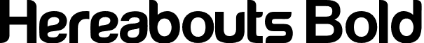 Hereabouts Bold font - hereabouts.otf