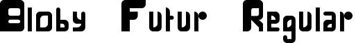 Bloby Futur Regular font - bloby_futur.ttf