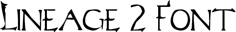 Lineage 2 Font font - 49_la2font.ttf