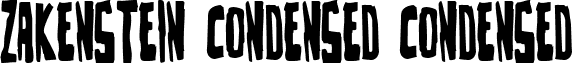 Zakenstein Condensed Condensed font - zakensteincond.ttf