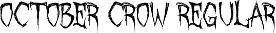 October Crow Regular font - October Crow.ttf