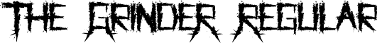 The GrindeR Regular font - TheGrindeR-Regular.otf
