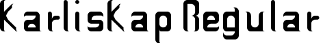 karliskap Regular font - karliskap.ttf