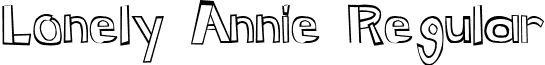 Lonely Annie Regular font - LONELY_A.ttf