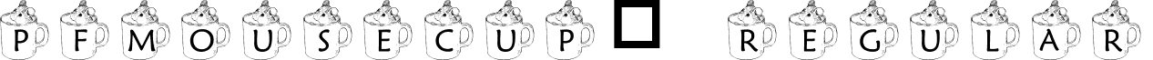 pfmousecup1 Regular font - pf-mouse.ttf