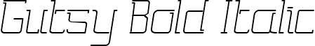 Gutsy Bold Italic font - Gutsy-BoldItalic.ttf