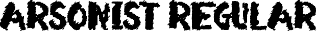 Arsonist Regular font - Arsonist.ttf