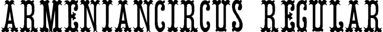 ArmenianCircus Regular font - armeniancircus.ttf