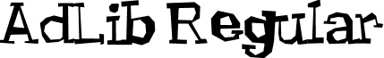 AdLib Regular font - LHYRMA.TTF