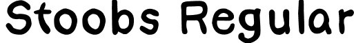 Stoobs Regular font - Stoobs.ttf