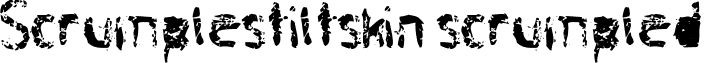 Scrumplestiltskin scrumpled font - SCRUMPLE.TTF